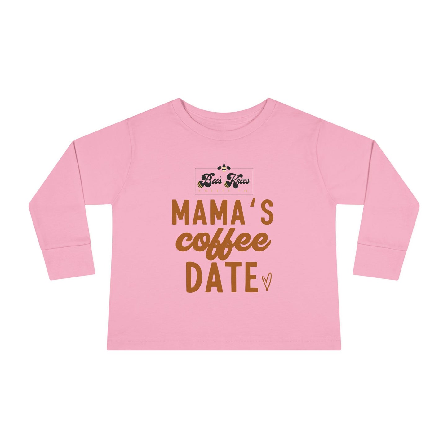 Mama's Bee's Knees Coffee Date Toddler Long Sleeve Tee