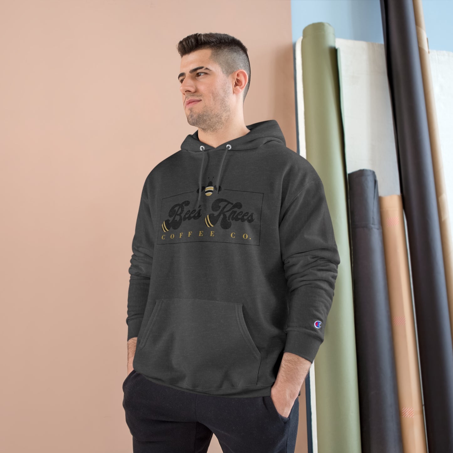 Big Bee's Knees Logo Champion Hoodie
