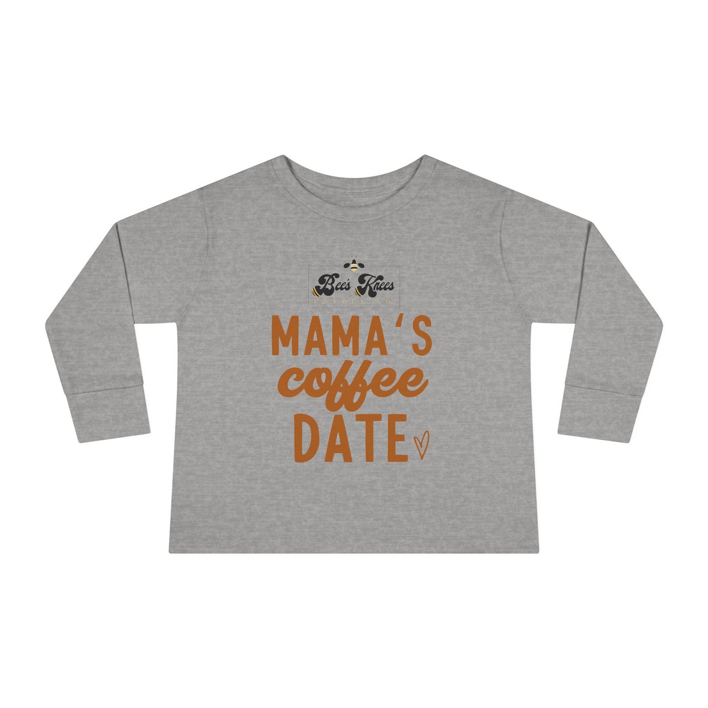 Mama's Bee's Knees Coffee Date Toddler Long Sleeve Tee