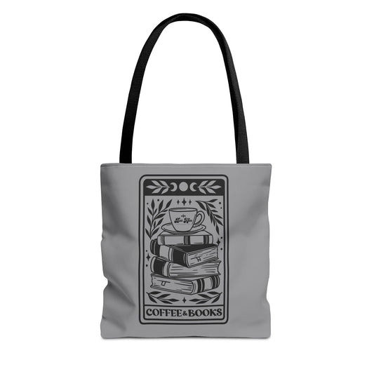 Bee's Knees Coffee & Books Tote Bag (AOP)