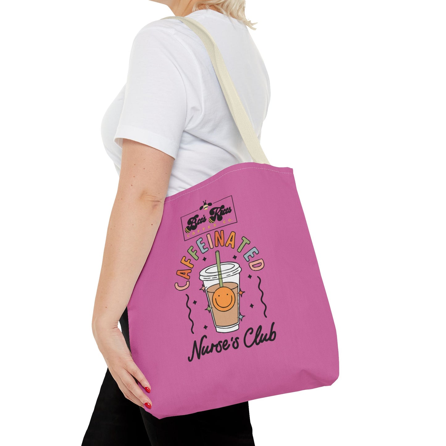 Caffeinated Nurse Club/Bee's Knees Tote Bag (AOP)